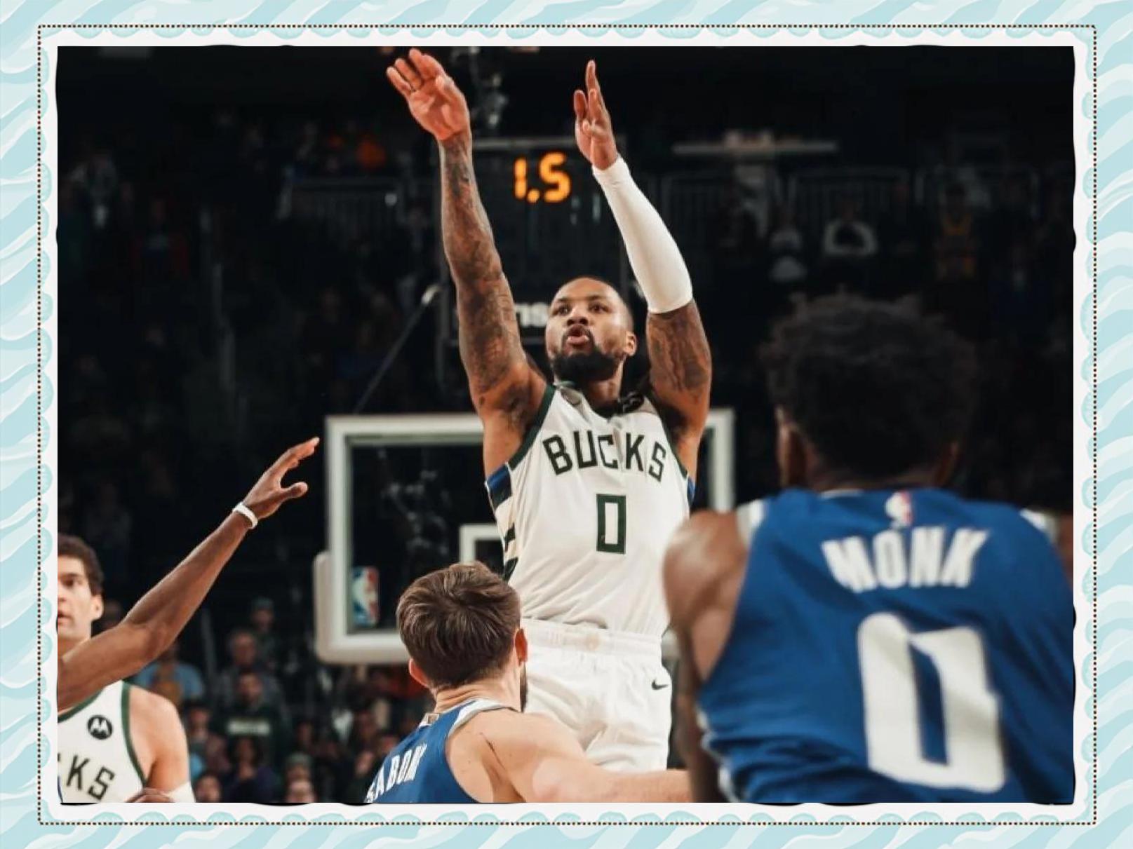 关于雄鹿B队鏖战土耳其男篮，利拉德关键制胜的信息